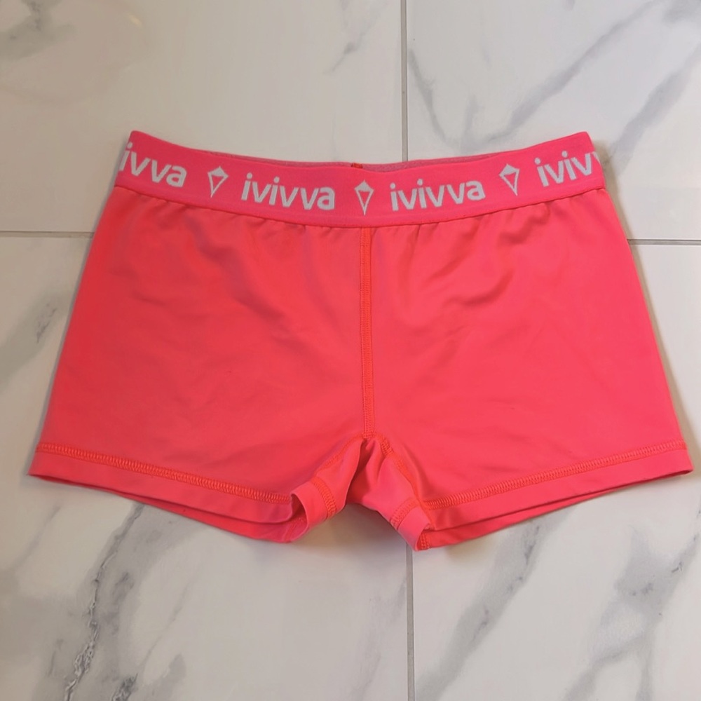 Ivivva by Lululemon Rhythmic Booty Compression Athletic Hot Pink Coral Size 12